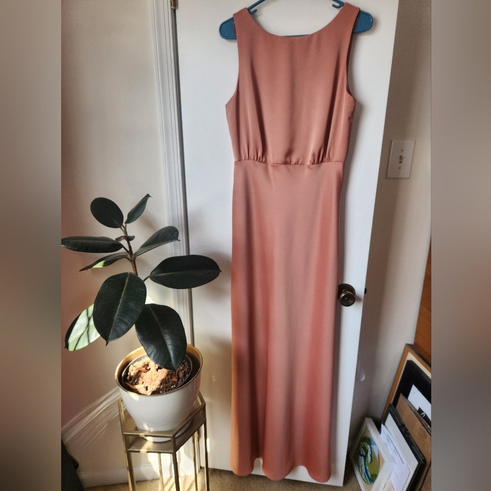 Sachin & Babi for BHLDN Beckett Satin Charmeuse Maxi Dress - Sedona Sunset